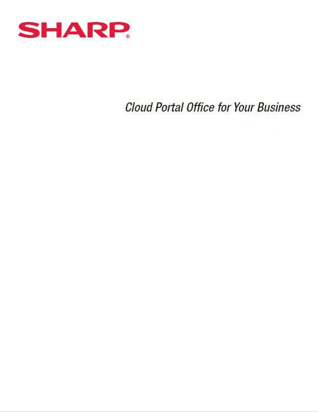 sharp, cloud portal office, Image Communication Technology