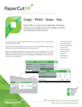 Papercut, Mf, Ecoprintq, Image Communication Technology