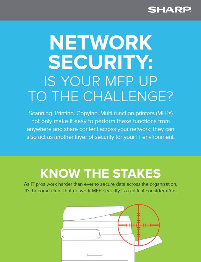 Network Security Infographic, Sharp, Image Communication Technology